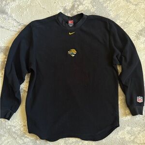 Vintage Jacksonville Jaguars Nike Sherpa Pullover Long sleeve Center Swoosh